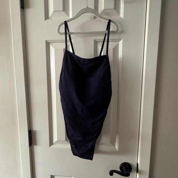 New Andie Womens AO082 LT Paloma Navy One Piece Navy Swimsuit Size ST Small Tall